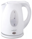 Teapot Adler  Kettle AD 1207 Standard, Plastic, White, 2000 W, 360&deg; rotational base, 1.5 L