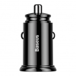 Cable Baseus  Baseus Circular smart car charger 2x USB QC3.0 Quick Charge 3.0 SCP AFC 30W black (CCALL-YD01)