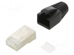 Connector: RJ45 | plug | PIN: 8 | Cat: 6a | shielded,with strain relief