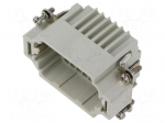 Connector: HDC | contact insert | male | CDD | PIN: 42 | 10A | 600V | 42+PE