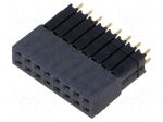 Connector: pin strips | socket | male | PIN: 16 | straight | THT | 2.54mm