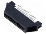 Connector: card edge | PIN: 40 | SMT | on PCBs | 1mm