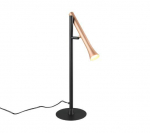 Trio Fiato LED table lamp matt black/coffee brown gaismeklis 552010165 4017807616712