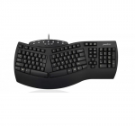 Perixx PERIBOARD-512 Classic Ergonomic Wired Keyboard, Black