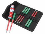 Screwdriver: insulated-set | insulated,slim | Torx&reg; | 1kVAC | case
