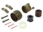 Connector: military | plug | male | PT/451 | 7.5A | 600V | PIN: 18 | olive