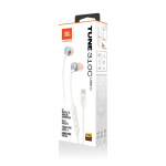 Wired headphones JBL  Tune 310C USB-C White