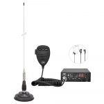 Kit CB radio CBI ESCORT HP 8001L ASQ + Headphones HS81 + CB PNI ML100 antenna with magnet