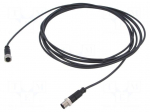 Cable: for sensors/automation | M12 | PIN: 3 | unshielded | plug | PUR