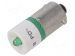 LED lamp | green | BA9S | 24VDC | 24VAC | No.of diodes: 1 | 04