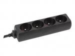 4-WAY SOCKET-OUTLET WITH SHRINK TUBE - 3G1.5 - 5 m - PIN EARTH