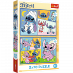 M&auml;nguala | PC | Konsoolid | Tarvikud // Harivad m&auml;nguasjad | Interaktiivsed | Loomingulised | Kunstilised // Puzzle - 2x70 - Ze Stitchem nie ma nudy - Disney Lilo i Stitch - Trefl 34444