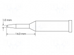 Tip | conical,elongated | 1mm | for soldering station