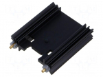 Heatsink: extruded | H | TO220,TO3P | black | L: 50.8mm | W: 45mm | 6.2K/W