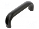 Holder | aluminium | black | H: 55mm | L: 146mm | W: 26mm | GN 565.1 | handle