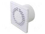 Fan: AC | axial | 230VAC | 93m3/h | 26dBA | slide | 2400rpm | 135x135x79mm