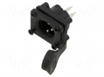 Connector: XLR | socket | male | AXS | 15A | 133V | PIN: 3 | IP65 | straight