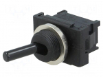 Switch: toggle | Pos: 2 | SPST | OFF-ON | 10A/250VAC | -20&divide;100&deg;C | 100m&Omega;
