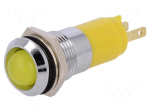 Indicator: LED | recessed | 24&divide;28VDC | 24&divide;28VAC | Cutout: &Oslash;14.2mm | IP67