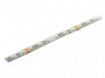 LED tape | RGBW | 5050 | LED/m: 60 | 12.5mm | white PCB | IP65 | 120&deg; | 24W/m
