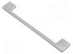 Holder | ZnAL | satin | H: 27.5mm | L: 193mm | W: 8.5mm | Holes pitch: 160mm
