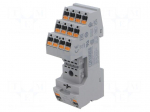 Socket | for DIN rail mounting | -40&divide;85&deg;C | 31x96x75mm | 12A