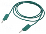 Test lead | 60VDC | 30VAC | 32A | Len: 1.5m | green | Material: brass