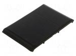 Stopper | for angle bracket | W: 74mm | H: 81.7mm | L: 81.7mm | PA | black