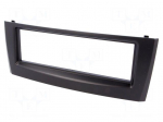 Radio mounting frame | Fiat | 1 DIN | black gloss