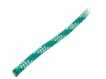 Rope | polypropylene | &Oslash;rope: 8mm | L: 50m | with a core | green
