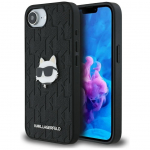 Other goods Karl Lagerfeld  Karl Lagerfeld Monogram Choupette Head Pin iPhone 16e Case - Black