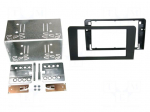 Radio frame | Audi | 2 DIN | black/rubber-touch