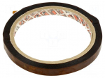 Tape: electrical insulating | W: 9mm | L: 33m | Thk: 0.05mm | brown | 100%