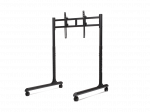 Next Level Racing Floor stand | Round Tube Freestanding Single Monitor Stand | Up to 65 " | Height adjustment