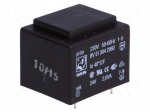 Transformer: encapsulated | 2.6VA | 230VAC | 24V | 108mA | Mounting: PCB