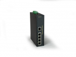 LevelOne 5-Port Fast Ethernet Industrial Switch, -40&deg;C to 75&deg;C