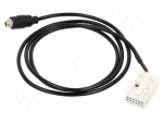 Aux adapter | Jack 3.5mm socket,Quadlock | VW | screw