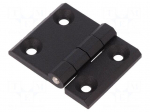 Hinge | Width: 63mm | zinc and aluminium alloy | black | H: 50mm