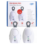 Audio Baby Monitor PNI B5500 PRO wireless, intercom, with night lamp, Vox and Pager function, adjustable microphone sensitivity