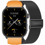 GRAVITY GT28-2 Men&rsquo;s Smartwatch with Strap + Bracelet / orange/black