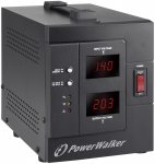 PowerWalker AVR 2000/SIV voltage regulator 2 AC outlet(s) 230 V Black