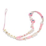 Guess Phone Strap GUSTSHPP Beads Shell / pink