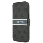 Guess GUBKP13S4GDGR book 4G Stripe for iPhone 13 mini 5,4" / grey