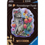 Ravensburger Wooden Puzzle Spring Cat 150 pieces