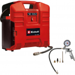 EINHELL Cordless Portable Compressor TE-AC 36/8 Li OF Set - Solo, 36Volt (2x18V) red, without battery and charger