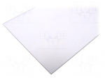 Sheet | Dim: 500x500mm | Thk: 5mm | colourless