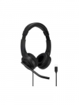 Kensington H1000 Wired Headset USB-C, Black