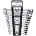 Wiha ring ratchet wrench set, 12 pieces, reversible, wrench (SW 8 - 19mm)