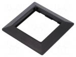 Bezel | Mounting: snap-fastener | LCP | 72x72mm