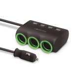 Auto- ja mootorrattatooted, elektroonika, navigatsioon, CB raadio // Auto elektroonikakomponendid : Installatsioonikaablid : Kaitsealused : &Uuml;hendused // Forever rozdzielacz gniazda samochodowego css-05 4x usb